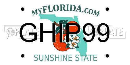 GHIP99 Florida License Plate