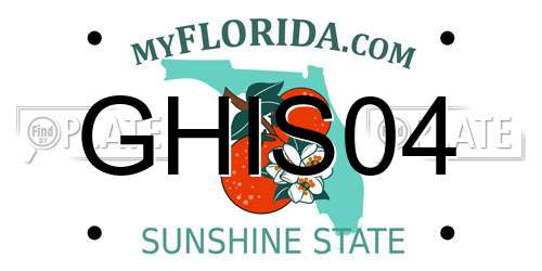 GHIS04 Florida License Plate