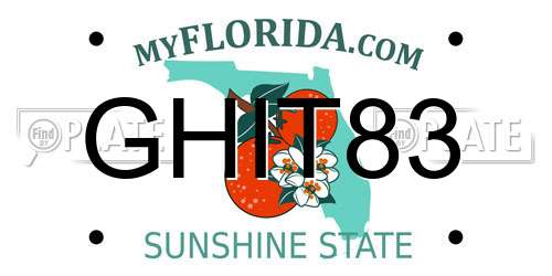 GHIT83 Florida License Plate