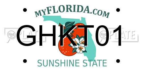 GHKT01 Florida License Plate