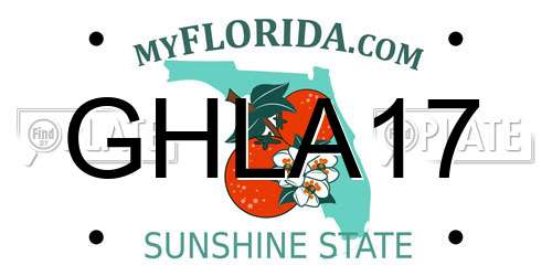 GHLA17 Florida License Plate