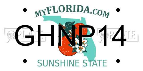 GHNP14 Florida License Plate