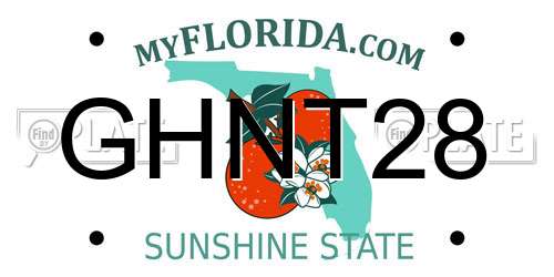 GHNT28 Florida License Plate
