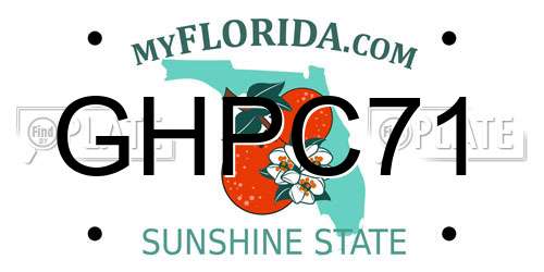 GHPC71 Florida License Plate