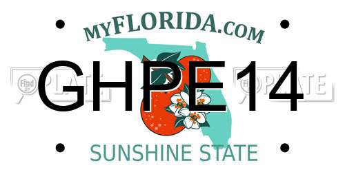 GHPE14 Florida License Plate