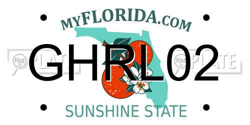 GHRL02 Florida License Plate