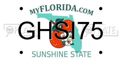 GHSI75 Florida License Plate