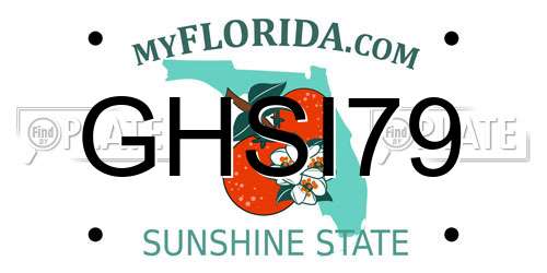 GHSI79 Florida License Plate