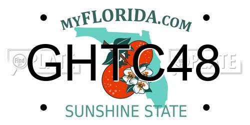 GHTC48 Florida License Plate