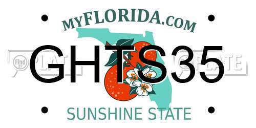 GHTS35 Florida License Plate
