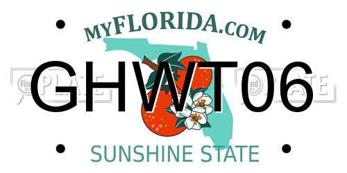GHWT06 Florida License Plate