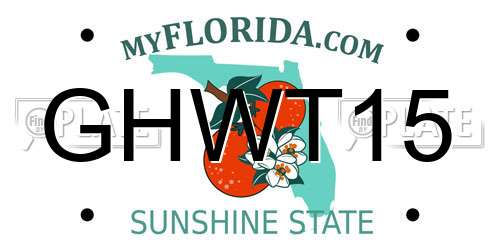GHWT15 Florida License Plate