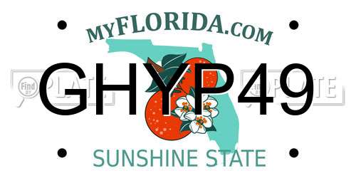 GHYP49 Florida License Plate
