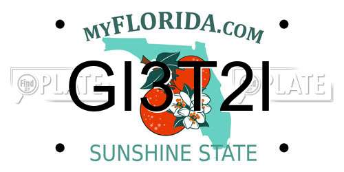 GI3T2I Florida License Plate