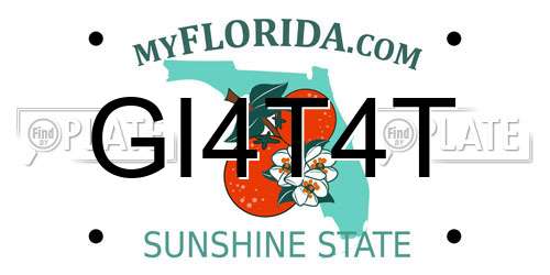 GI4T4T Florida License Plate