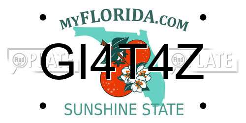 GI4T4Z Florida License Plate