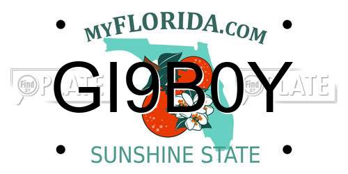 GI9B0Y Florida License Plate