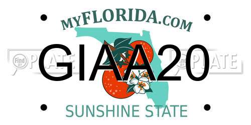 GIAA20 Florida License Plate