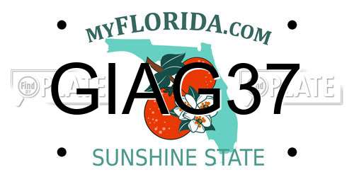 GIAG37 Florida License Plate