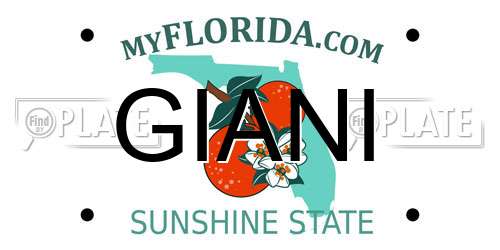 GIANI Florida License Plate