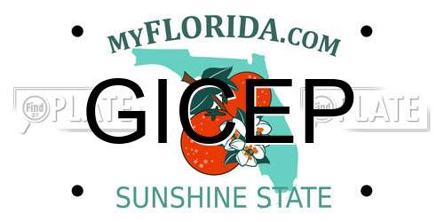GICEP Florida License Plate