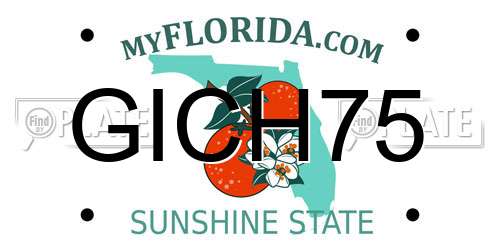 GICH75 Florida License Plate