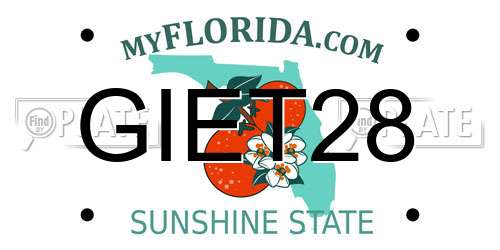 GIET28 Florida License Plate