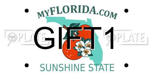 GIFT1 Florida License Plate