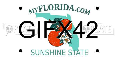 GIFX42 Florida License Plate