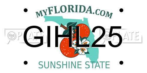 GIHL25 Florida License Plate