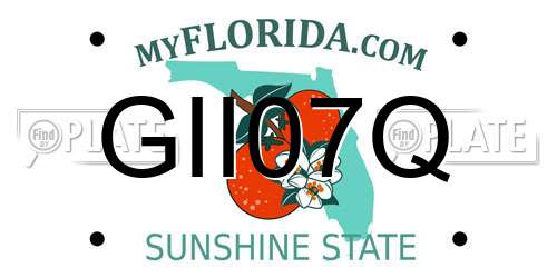 GII07Q Florida License Plate