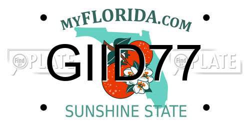 GIID77 Florida License Plate