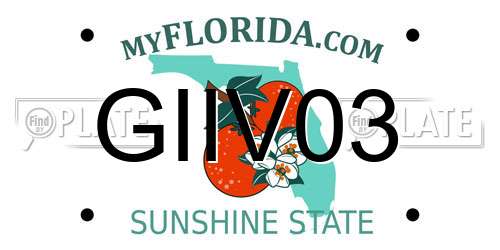 GIIV03 Florida License Plate