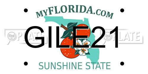 GILE21 Florida License Plate