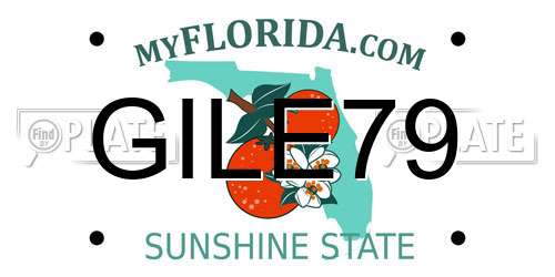 GILE79 Florida License Plate