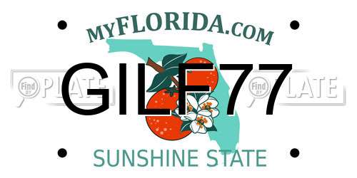 GILF77 Florida License Plate