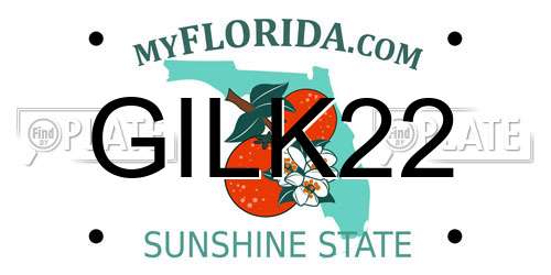GILK22 Florida License Plate