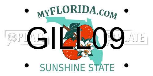 GILL09 Florida License Plate