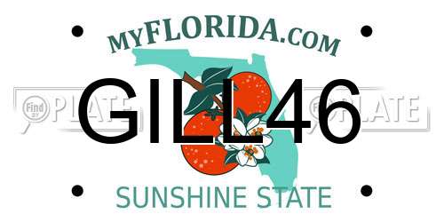 GILL46 Florida License Plate