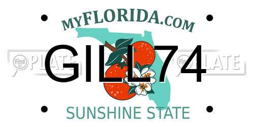 GILL74 Florida License Plate