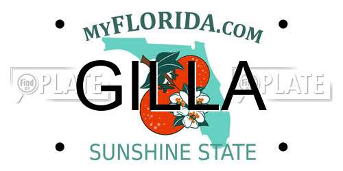 GILLA Florida License Plate