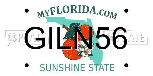 GILN56 Florida License Plate