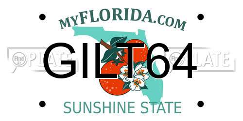 GILT64 Florida License Plate