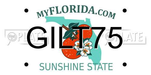 GILT75 Florida License Plate