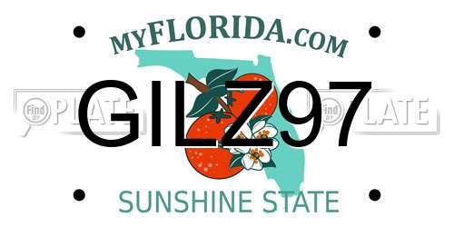 GILZ97 Florida License Plate