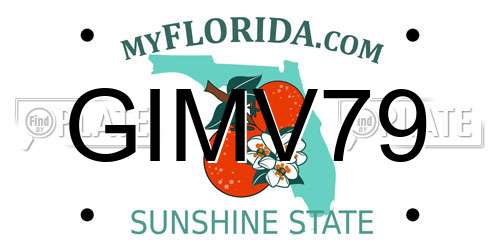 GIMV79 Florida License Plate