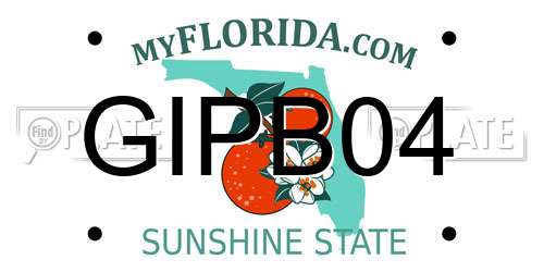 GIPB04 Florida License Plate