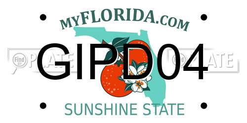 GIPD04 Florida License Plate