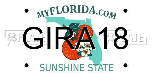 GIRA18 Florida License Plate