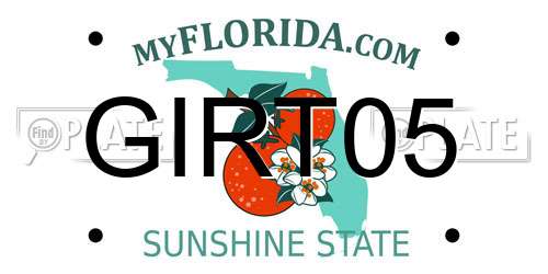 GIRT05 Florida License Plate